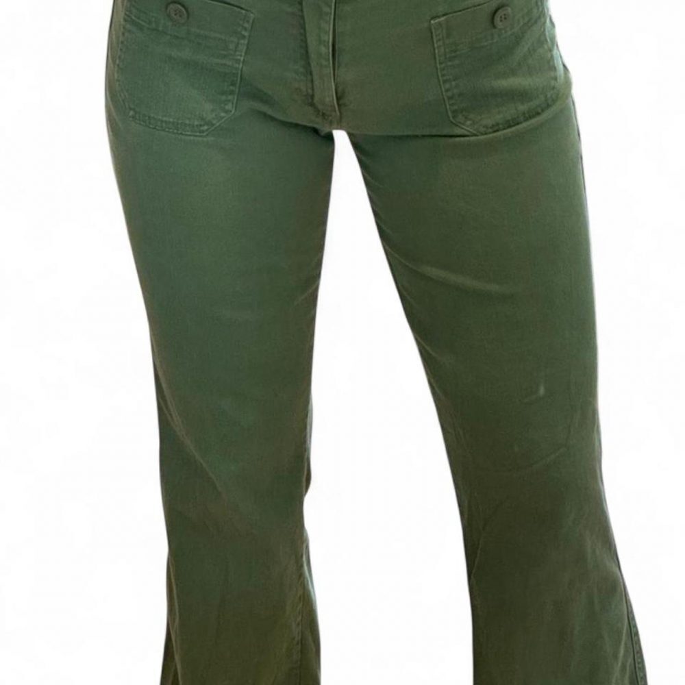 🫒 American Vintage Rivana Slim Pants — Olive Green